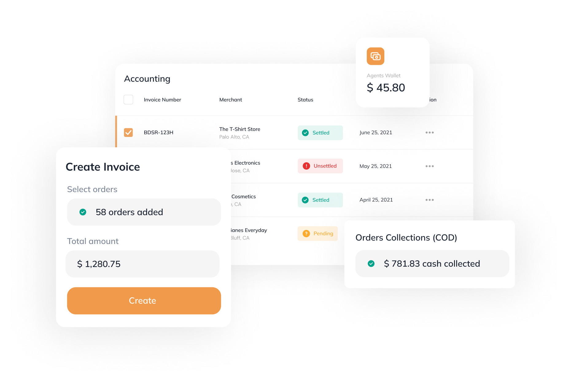 logistic accounting software dashboards